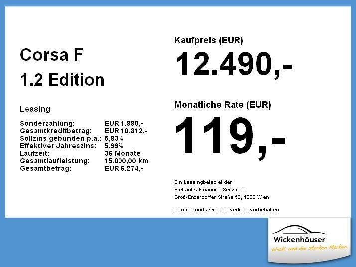 Gebraucht Opel Corsa Edition 75 PS (55 kW) 2022 Power orange/dynamik orange (metallic) Kleinwagen