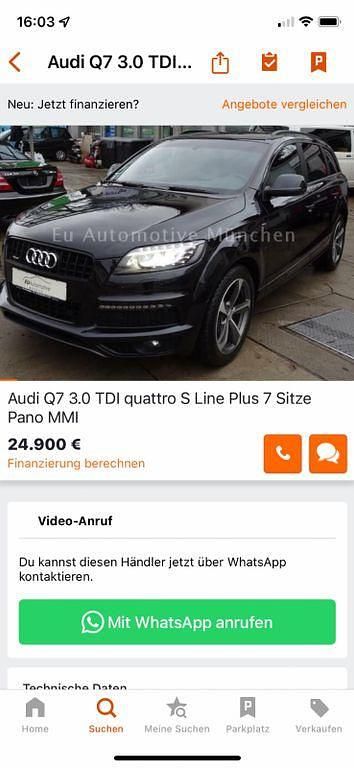 Schwarz Gebraucht 2013 Audi Q7 Ambiente SUV | 18.800 € (Fairer Preis) - Bild 1/4