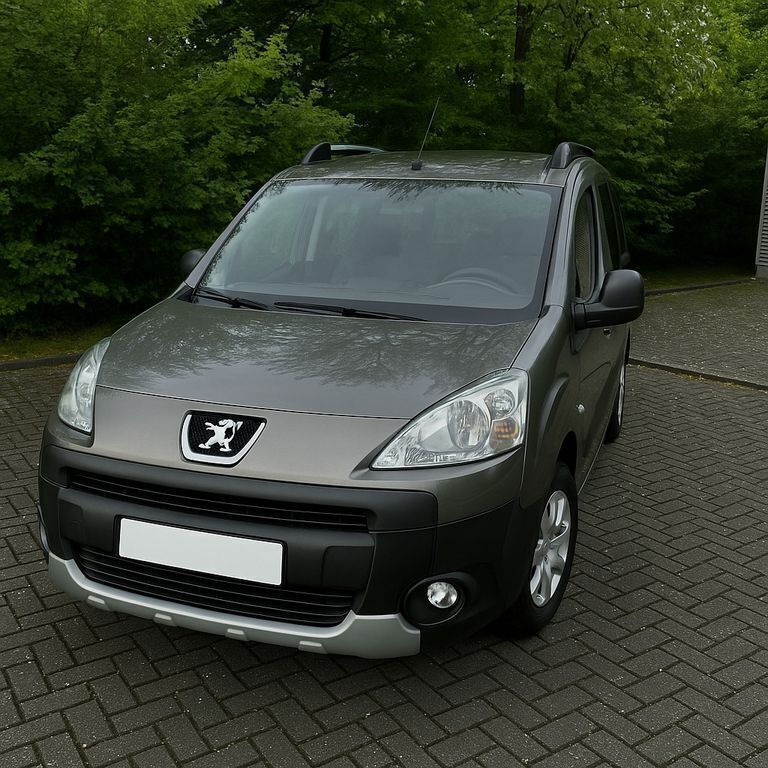 Grau Gebraucht 2008 Peugeot Partner Tepee Tendance Van / Kleinbus | 3.400 € (Fairer Preis) - Bild 1/4