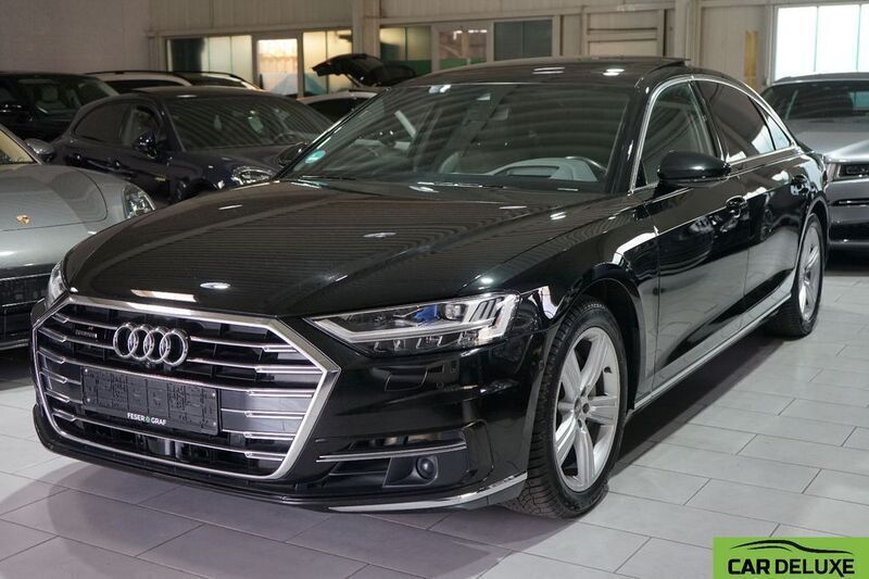 Mythosschwarz metallic Gebraucht 2020 Audi A8L Limousine | 45.888 € (Superpreis) - Bild 1/4