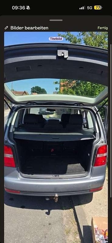 Gebraucht VW Touran 101 PS (74 kW) 2004 Silber Van / Kleinbus