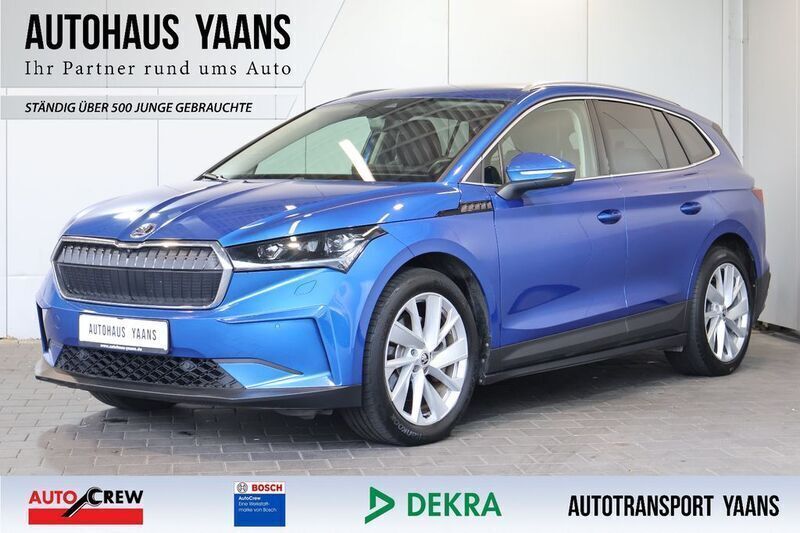 Blau Gebraucht 2022 Skoda Enyaq iV Suite SUV | 33.789 € (Superpreis) - Bild 1/4