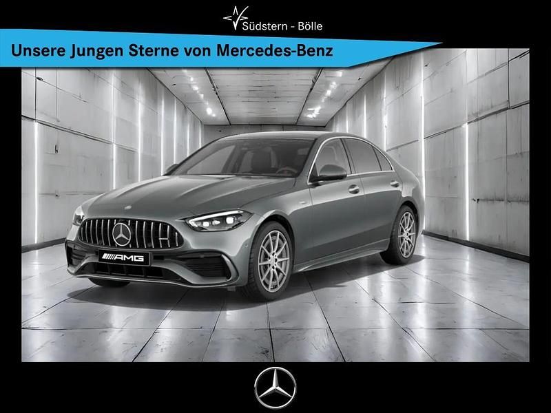 Metalliclack selenitgrau (metallic) Gebraucht 2024 Mercedes C43 AMG AMG Limousine | 56.990 € (Superpreis) - Bild 1/4