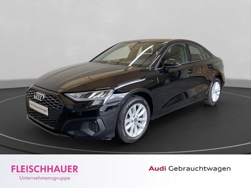 Schwarz Gebraucht 2022 Audi A3 Basis Limousine | 18.790 € (Superpreis) - Bild 1/4