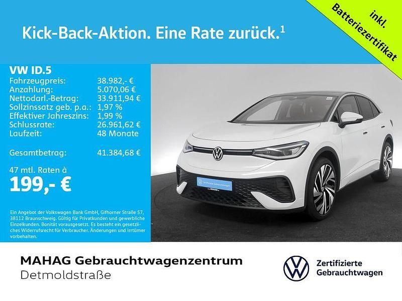 Gebraucht VW ID.5 Pro 210 kW (286 PS) 2025 Gletscherweiß metallic/schwarz SUV