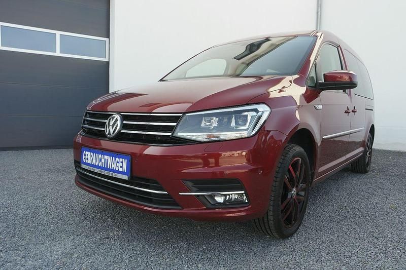Rot Gebraucht 2018 VW Caddy Maxi Highline Van / Kleinbus | 20.900 € (Fairer Preis) - Bild 1/4