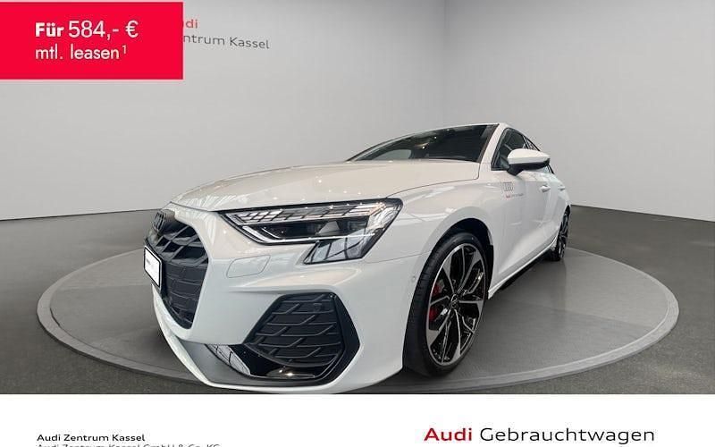 Gletscherweiß metallic Gebraucht 2024 Audi A3 S-Line Limousine | 45.990 € - Bild 1/4