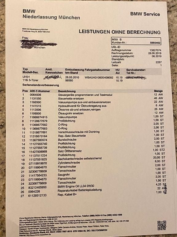 Gebraucht BMW 116 122 PS (89 kW) 2010 Schwarz Kleinwagen