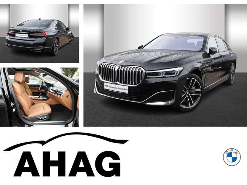 Black sapphire metallic Gebraucht 2021 BMW 740 Sport Line Limousine | 52.990 € (Guter Preis) - Bild 1/4