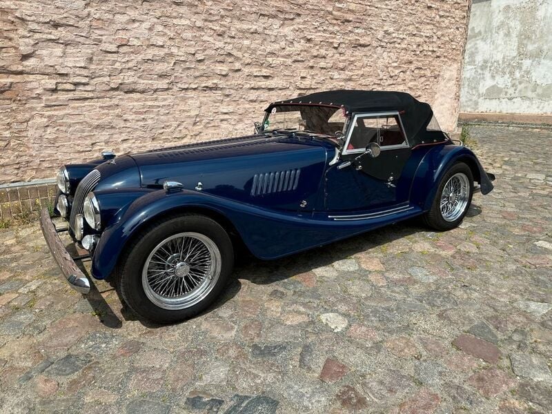 Blau Gebraucht 1994 Morgan Plus 8 Cabrio | 52.500 € - Bild 1/4