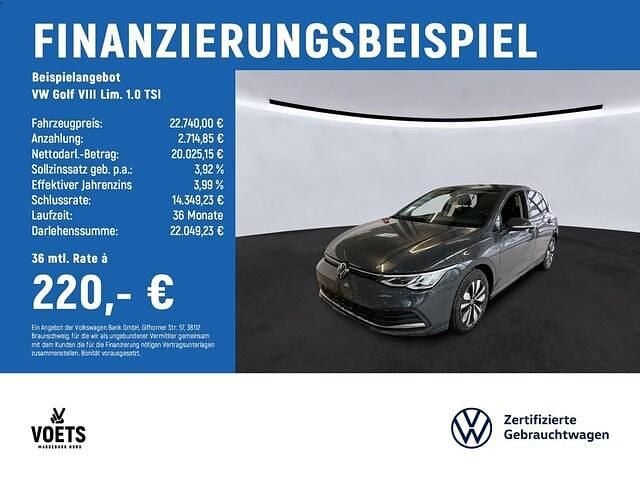 Gebraucht VW Golf VIII Move 110 PS (80 kW) 2024 Grau Limousine