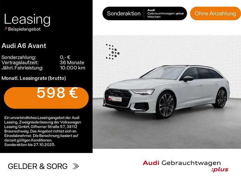 Gletscherweiß metallic Gebraucht 2025 Audi A6 S-Line Kombi | 65.880 € (Superpreis) - Bild 1/4