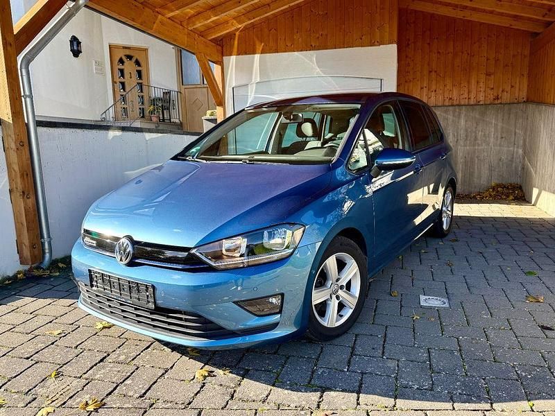 Blau Gebraucht 2015 VW Golf Sportsvan Van / Kleinbus | 10.280 € (Guter Preis) - Bild 1/4