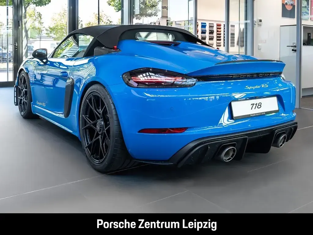 Neu Porsche 718 Spyder RS 500 PS (367 kW) 2026 Blau Cabrio