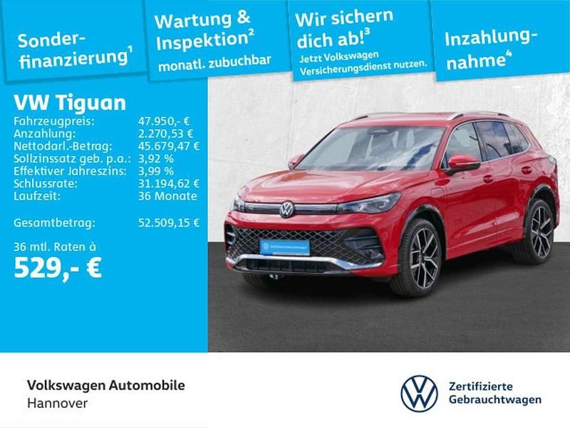 Persimmon red metallic Gebraucht 2024 VW Tiguan R-line SUV | 47.950 € (Fairer Preis) - Bild 1/3