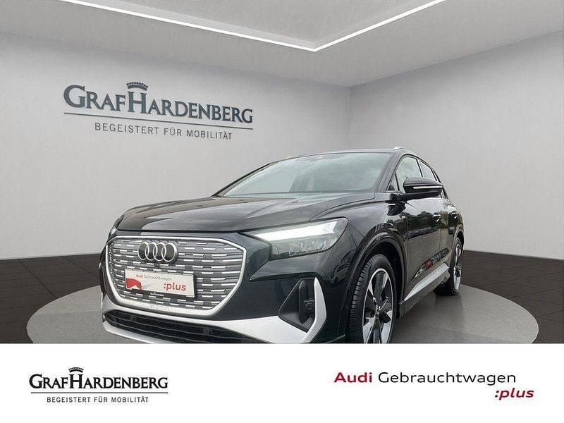 Schwarz Gebraucht 2022 Audi Q4 e-tron S-Line SUV | 31.460 € (Superpreis) - Bild 1/4