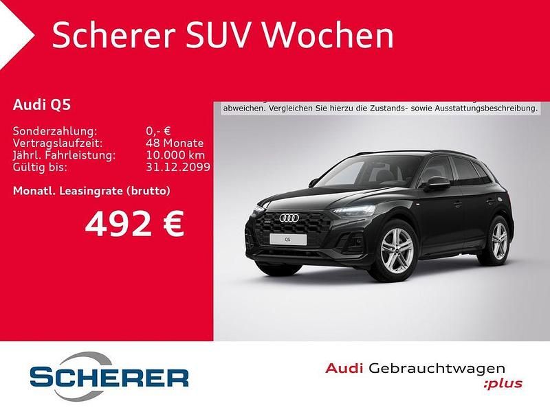 Mythosschwarz metallic (metallic) Gebraucht 2024 Audi Q5 Ambiente SUV | 47.470 € (Superpreis) - Bild 1/3