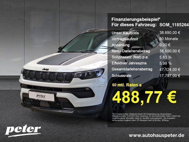 Alphine white/dach schwarz Neu 2025 Jeep Compass North SUV | 38.690 € (Fairer Preis) - Bild 1/4