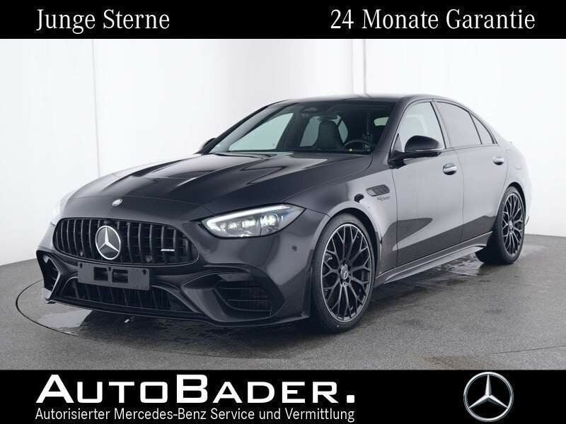 831 lack graphitgrau Gebraucht 2024 Mercedes C63 S E Performance AMG Limousine | 82.875 € - Bild 1/4
