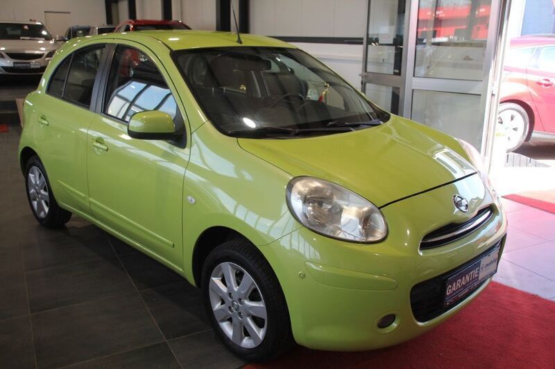 Grün Gebraucht 2011 Nissan Micra Acenta Kleinwagen | 3.990 € (Guter Preis) - Bild 1/4