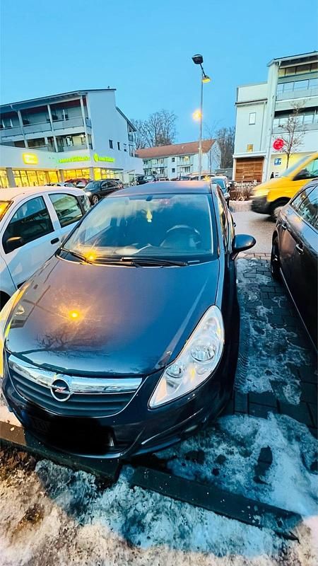 Blau Gebraucht 2008 Opel Corsa Limousine | 2.199 € (Fairer Preis) - Bild 1/4