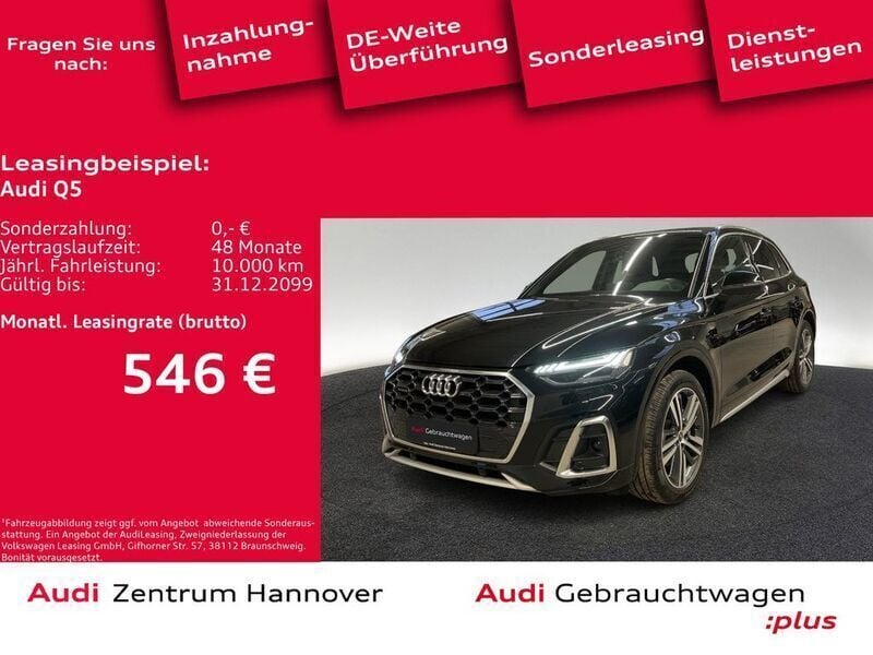 0e mythosschwarz metallic Gebraucht 2022 Audi Q5 S-Line SUV | 45.950 € (Fairer Preis) - Bild 1/4