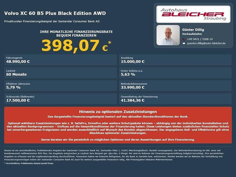 Gebraucht Volvo XC60 Plus 250 PS (183 kW) 2025 Schwarz SUV