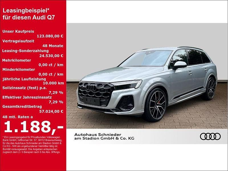 Silber Neu 2025 Audi Q7 S-Line SUV | 123.080 € - Bild 1/4