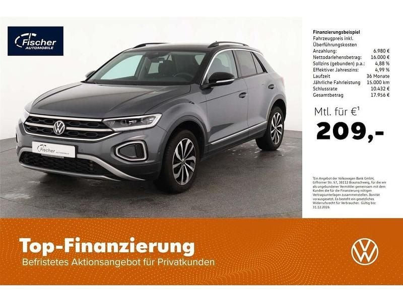 Grau Gebraucht 2023 VW T-Roc Style SUV | 22.980 € (Superpreis) - Bild 1/4