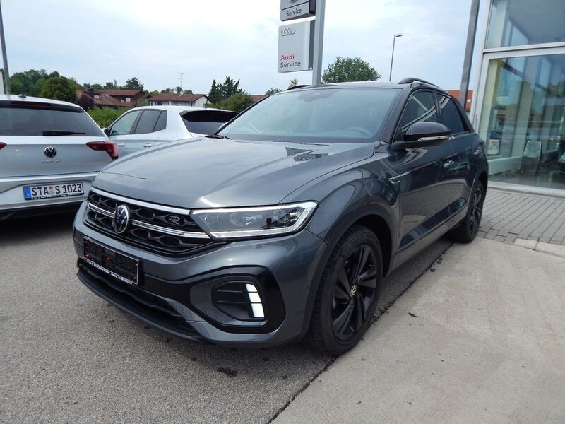 Grau Gebraucht 2024 VW T-Roc R-line SUV | 35.850 € (Teuer) - Bild 1/4