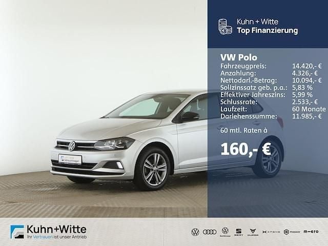 Silber Gebraucht 2021 VW Polo Comfortline Kleinwagen | 14.250 € (Guter Preis) - Bild 1/4