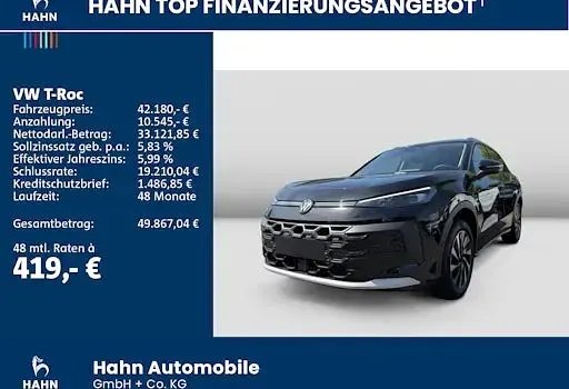 Neu VW T-Roc Style 116 PS (85 kW) 2026 Schwarz SUV