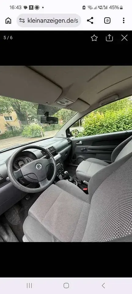 Gebraucht VW Fox 54 PS (39 kW) 2007 Schwarz Kleinwagen