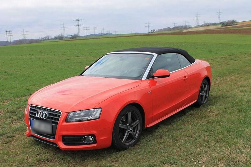 Gebraucht Audi A5 Cabriolet S-Line 211 PS (155 kW) 2009 Rot Cabrio