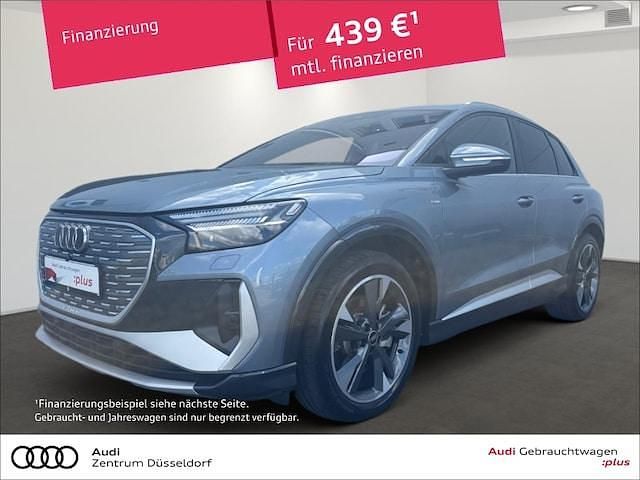 Geysirblau metallic Gebraucht 2023 Audi Q4 e-tron S-Line SUV | 41.900 € (Fairer Preis) - Bild 1/3