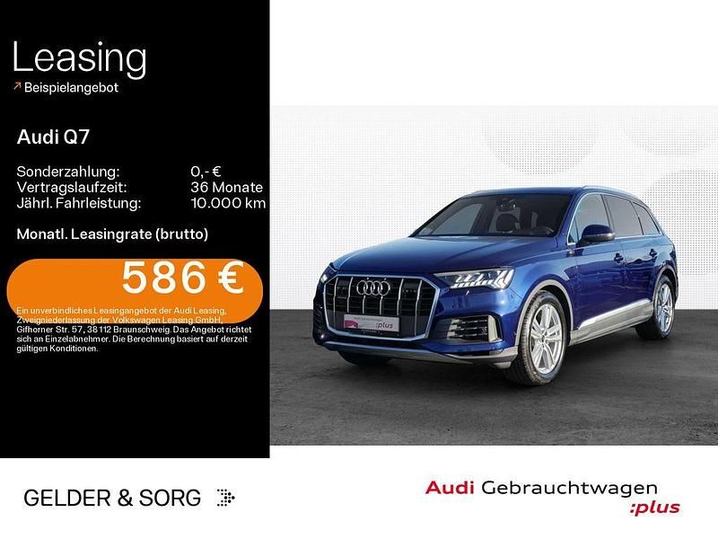 Navarrablau metallic Gebraucht 2023 Audi Q7 Ambiente SUV | 59.770 € (Superpreis) - Bild 1/4