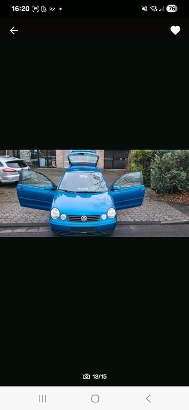 Gebraucht VW Polo 80 PS (58 kW) 2004 Blau Kleinwagen
