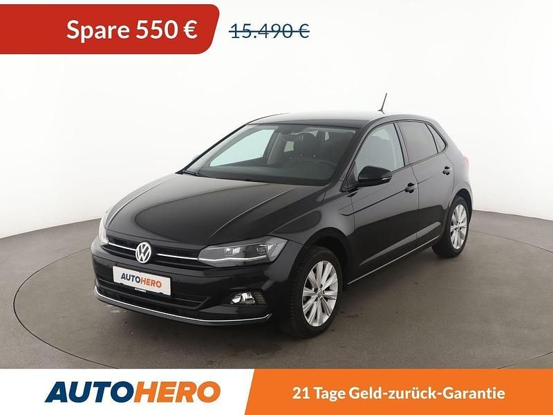 Schwarz Gebraucht 2018 VW Polo Highline Kleinwagen | 14.940 € (Fairer Preis) - Bild 1/3