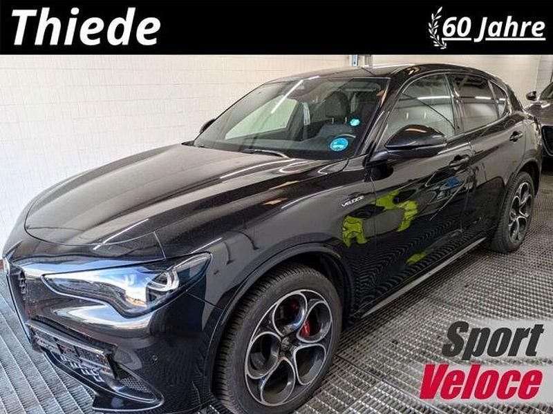 Nero vulcano metallic Gebraucht 2024 Alfa Romeo Stelvio Veloce SUV | 34.950 € (Guter Preis) - Bild 1/3