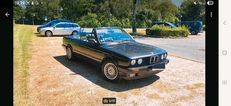 Gebraucht BMW 320 Cabriolet 129 PS (94 kW) 1992 Schwarz Cabrio