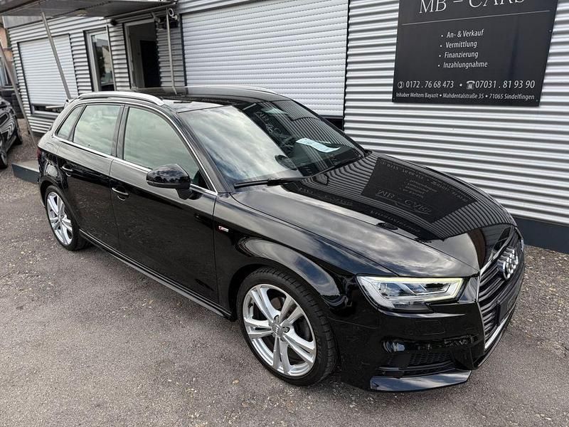 Schwarz Gebraucht 2019 Audi A3 S-Line Limousine | 17.490 € (Superpreis) - Bild 1/4