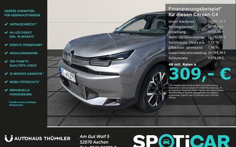 Grau Gebraucht 2025 Citroën C4 Limousine | 24.690 € (Etwas zu teuer) - Bild 1/4