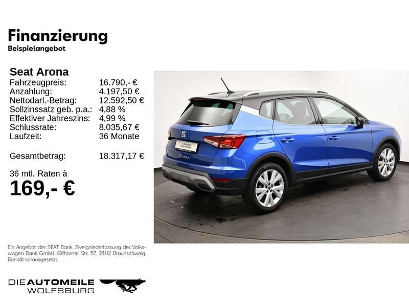 Gebraucht Seat Arona Xperience 110 PS (80 kW) 2022 Saphirblau/ mitternachtsschwar SUV