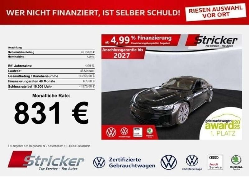 Mythosschwarz metallic (metallic) Gebraucht 2022 Audi RS e-tron GT Limousine | 69.947 € (Superpreis) - Bild 1/3