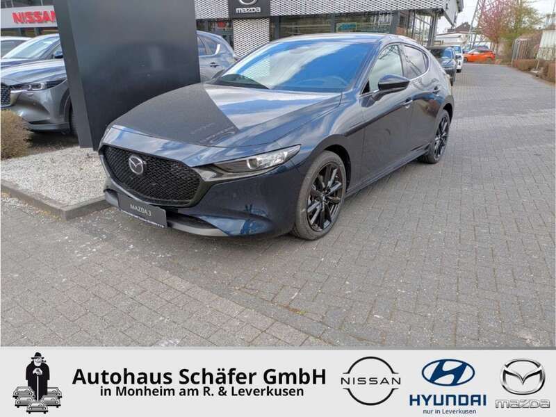 Blau Neu 2025 Mazda 3 Exclusive Limousine | 26.468 € (Guter Preis) - Bild 1/4