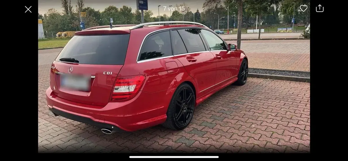Gebraucht Mercedes C350 Avantgarde 265 PS (194 kW) 2012 Rot Kombi