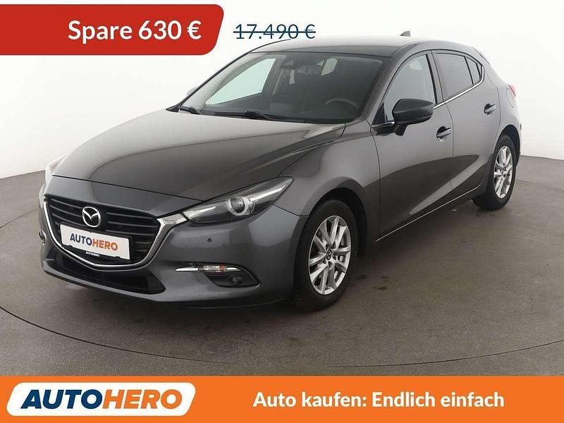 Machine grey Gebraucht 2018 Mazda 3 Exclusive-Line Limousine | 16.860 € (Fairer Preis) - Bild 1/3