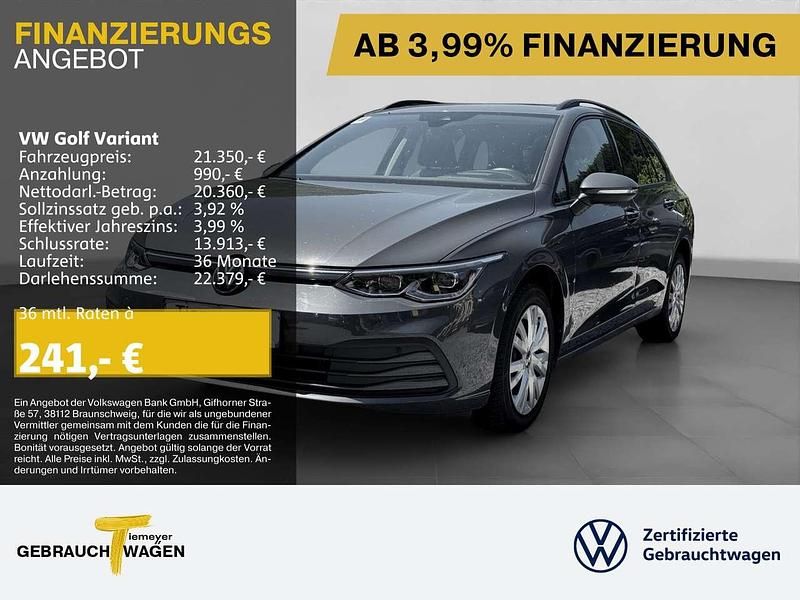 Grau Gebraucht 2022 VW Golf VIII Pro Kombi | 21.350 € (Guter Preis) - Bild 1/4