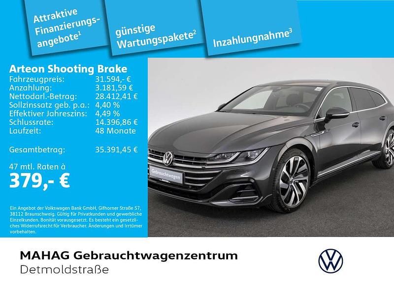 Grau Gebraucht 2022 VW Arteon R-line Limousine | 31.594 € (Guter Preis) - Bild 1/2
