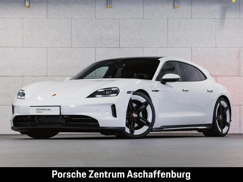 Weiß Gebraucht 2024 Porsche Taycan Sport Turismo Limousine | 87.777 € (Superpreis) - Bild 1/4